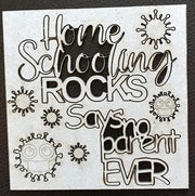 2CRAFTY Covid-19 Chip Board Series - Home Schooling